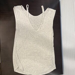 Buckle Light Gray Tank Top